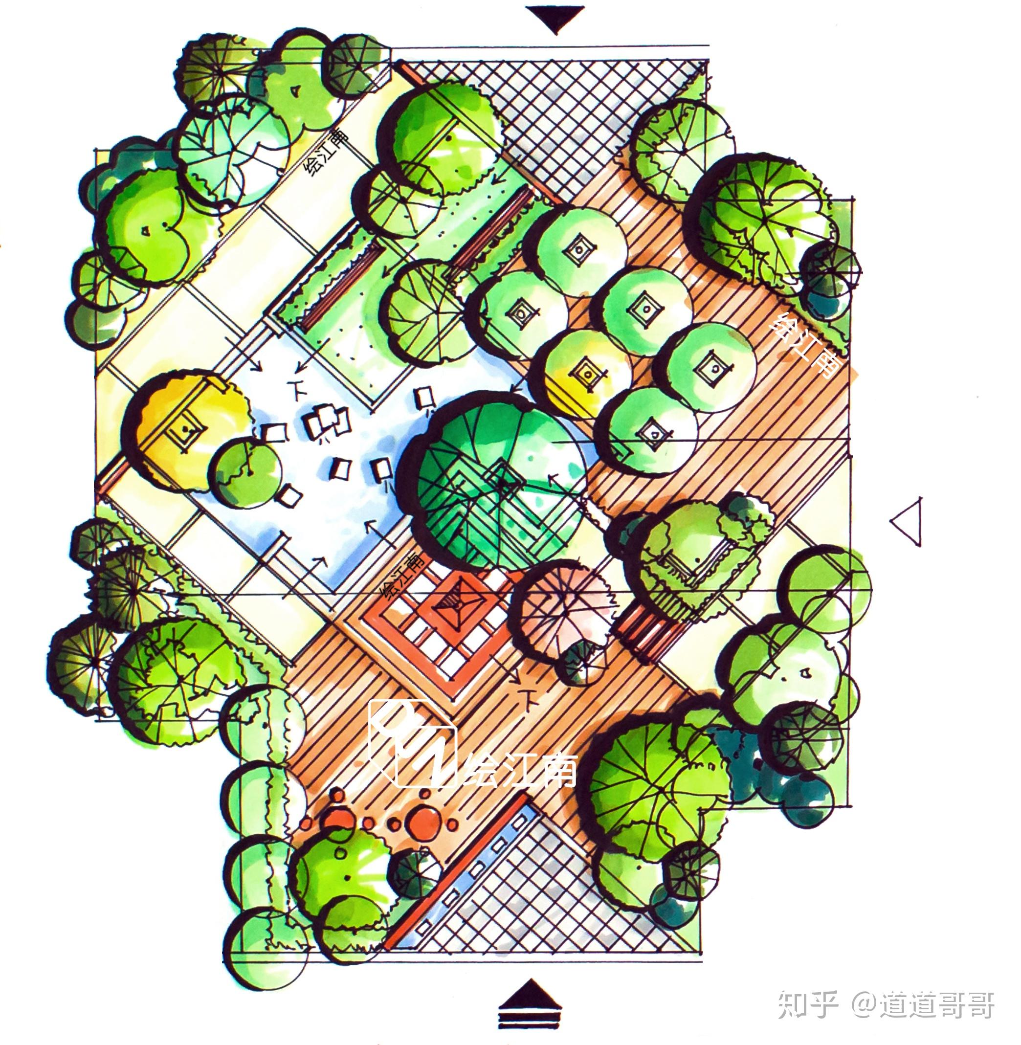 景觀設(shè)計考研手繪快題 空間營造與高效快題策略